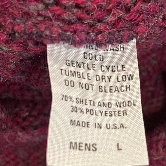 Bar Harbor Knits from Maine Crewneck Sweater Shetland Wool Blend - Picture 8 of 8